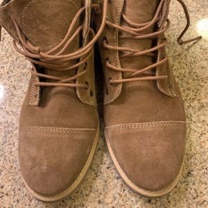 Diba Brown Suede Booties